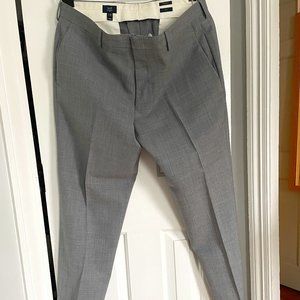 J Crew Gray Thompson Slim Suit Pants (36x34L)